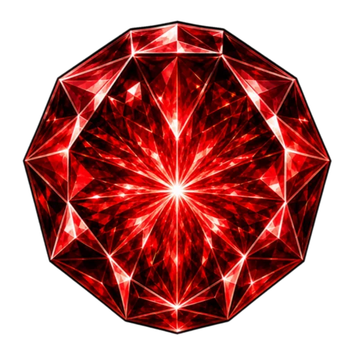 Red Diamond Facet